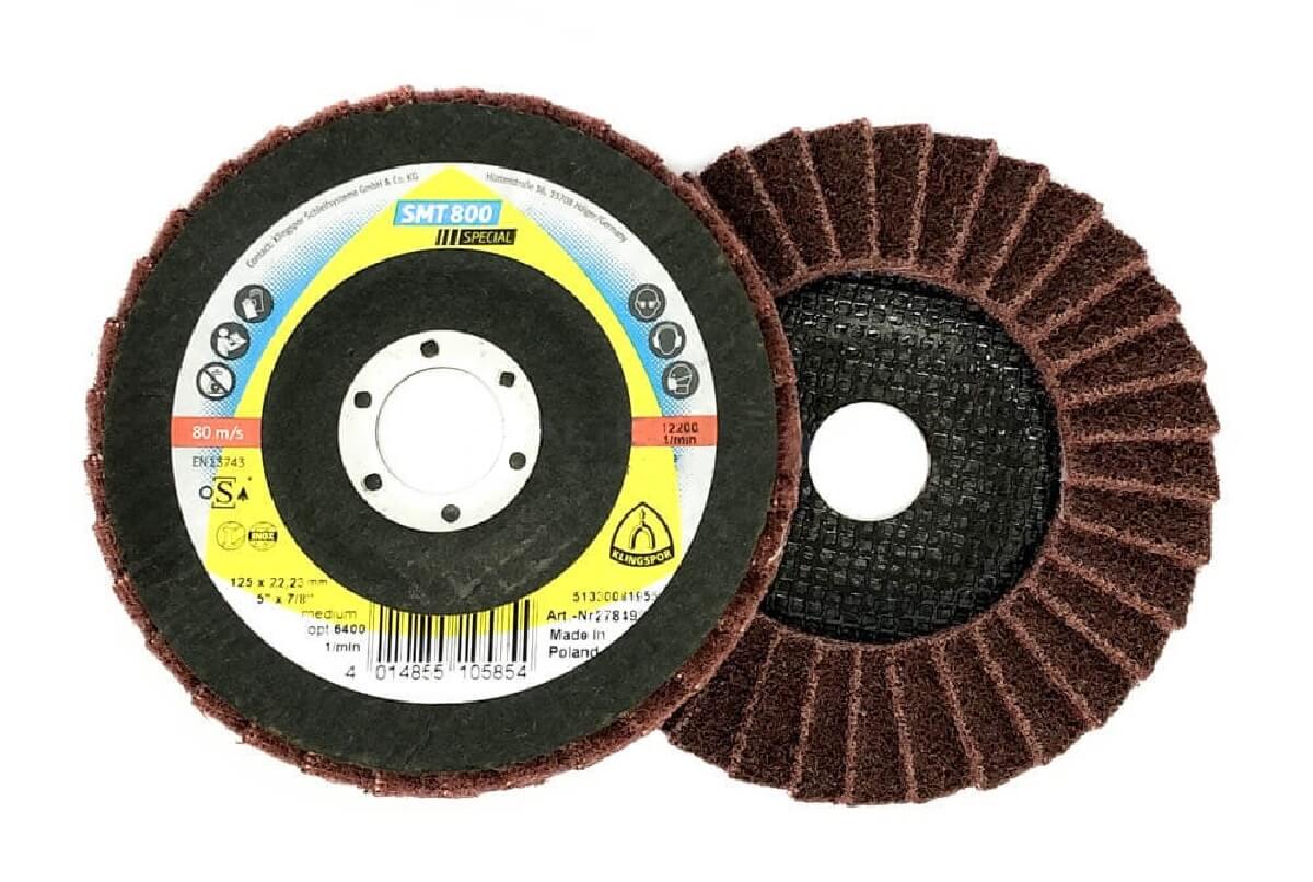 Lapelinis neaustines medziagos diskas KLINGSPOR SMT 800 Special 125×22 23 mm Medium