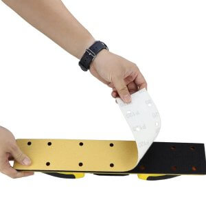 juosteles SMIRDEX 820 Yellow Line 70x420mm 14 skyliu su veliūru 3