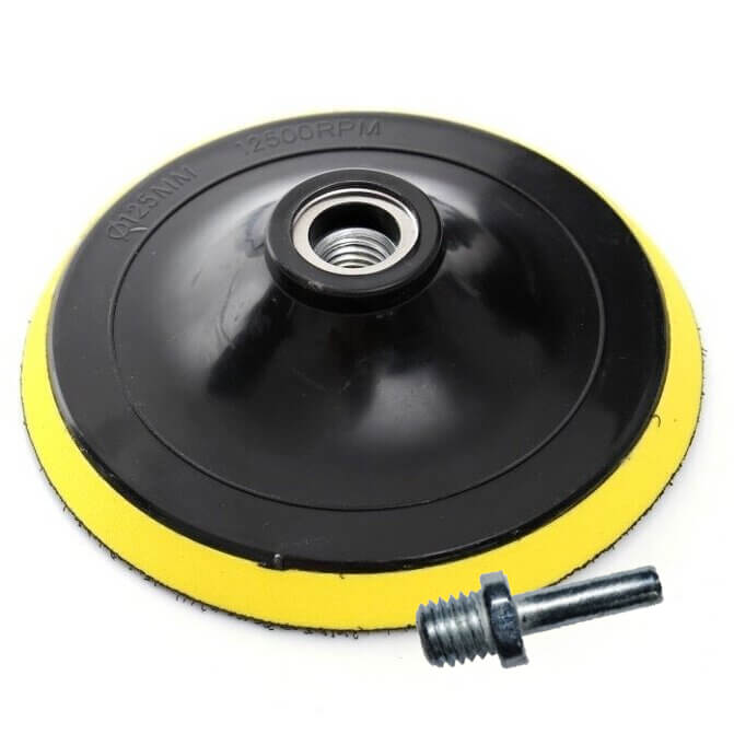 atraminis padas kampiniam slifuokliui ORIENTCRAFT adapteris 125mm M14 minkstas kibus B 501.01