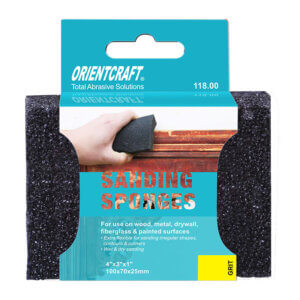 Abrazyvine slifavimo kempine ORIENTCRAFT keturpuse 118.00 100x70x25 mm