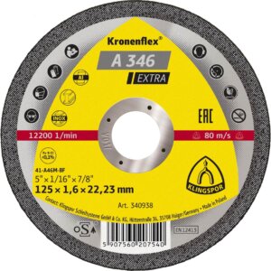 Abrazyvinis metalo pjovimo diskas KLINGSPOR A 346 Extra 150x1 9x22 23 mm
