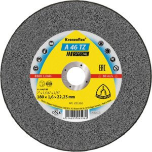 Abrazyvinis metalo pjovimo diskas KLINGSPOR A 46 TZ Special 180x1 6x22 23 mm