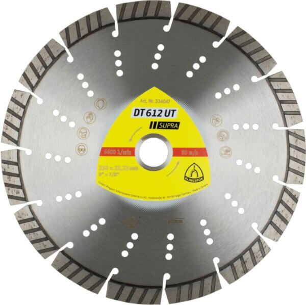 Deimantinis pjovimo diskas KLINGSPOR DT 612 UT Supra 300x2 8x25 4 mm
