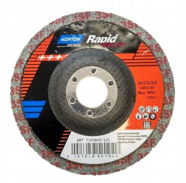 Slifavimo diskas NORTON U4401 125x12x22 23 mm SIF13 T27B+