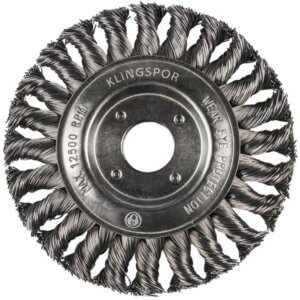 Vielinis sepetys KLINGSPOR BR 600 Z 125x14x22 23 mm disko tipo