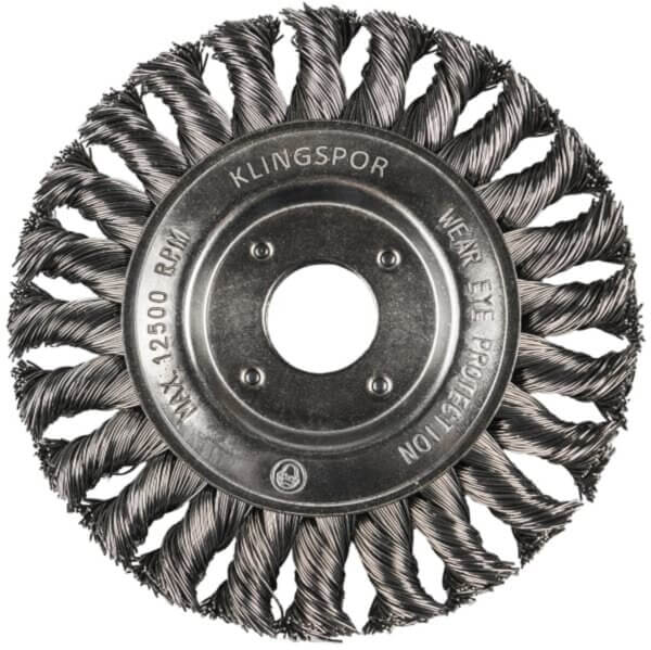 Vielinis sepetys KLINGSPOR BR 600 Z 125x14x22 23 mm disko tipo